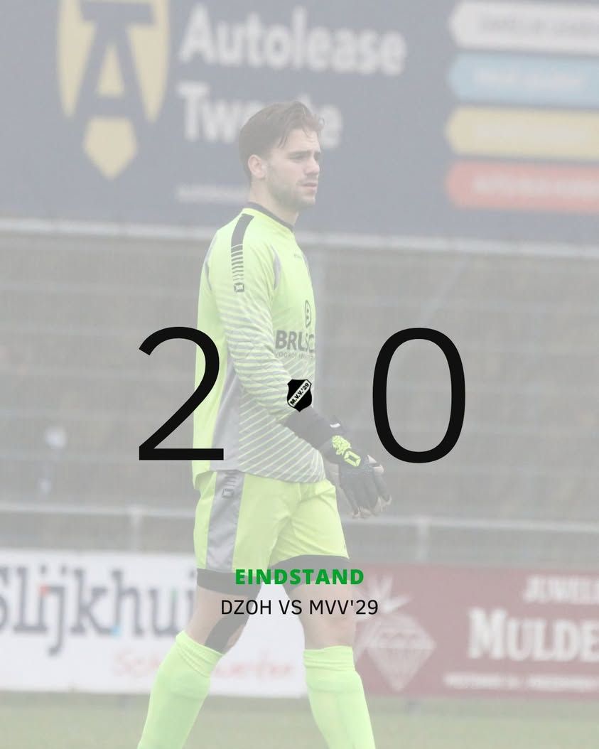 MVV'29 verliest van DZOH MVV’29 heeft zaterdag een teleurstellend...