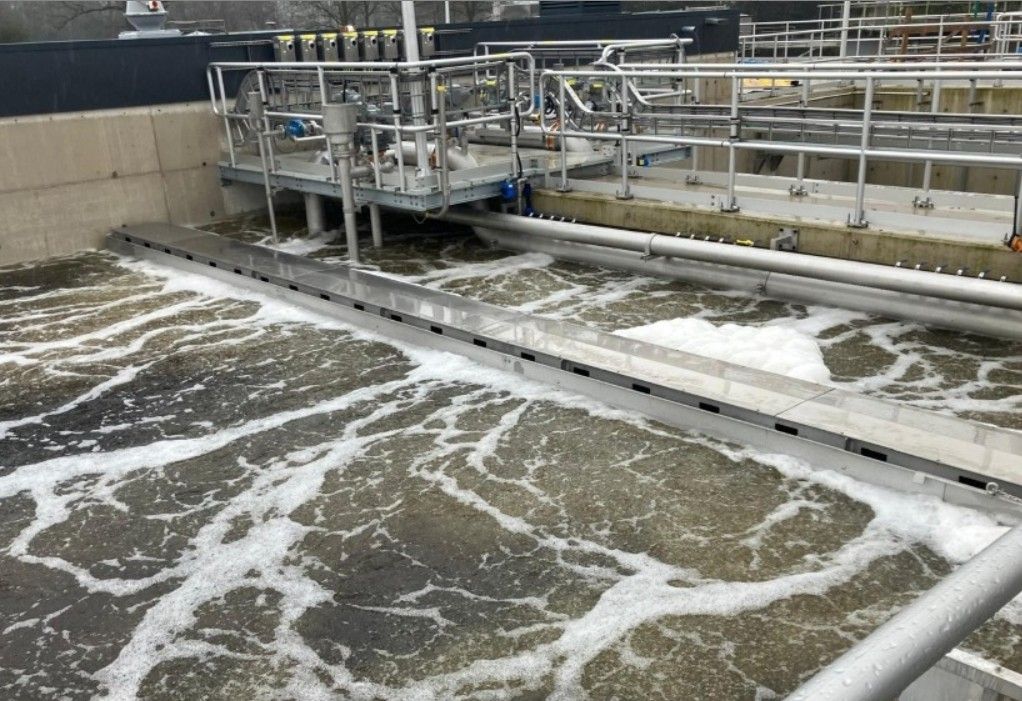 De nieuwe waterzuivering in Tubbergen wordt getest